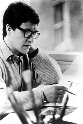 John Glashan in his studio