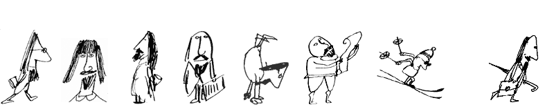 Cartoon figures © John Glashan