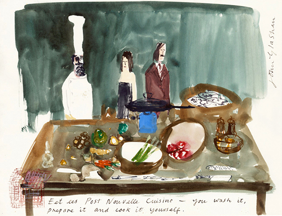 Departures magazine illustration © John Glashan