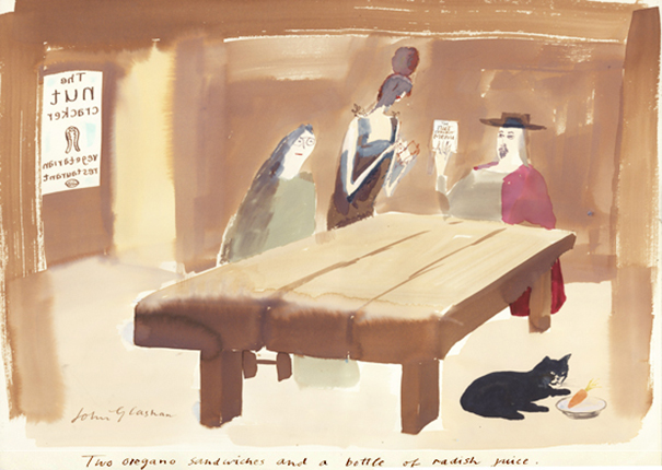 Departures magazine illustration © John Glashan