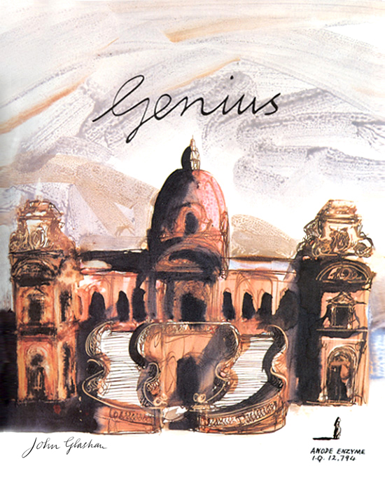 Genius cartoon 1978 © John Glashan