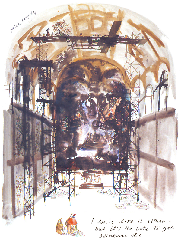 Cartoon for Time Out 1986 © John Glashan